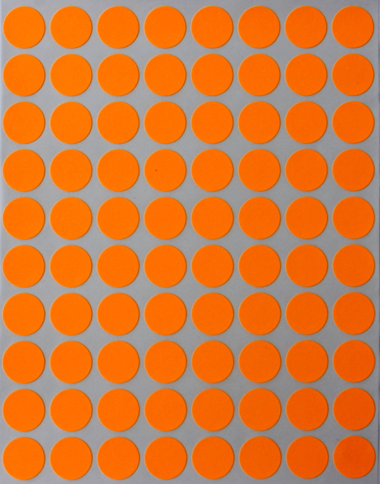 Royal Green Color Coding Labels, Round Price Stickers, Small Circle Labels for Easy Organizing Labels, Supplies, Boxes, Inventory for Office & Home - 100 Sheets, 1/2 Inch, Neon Orange