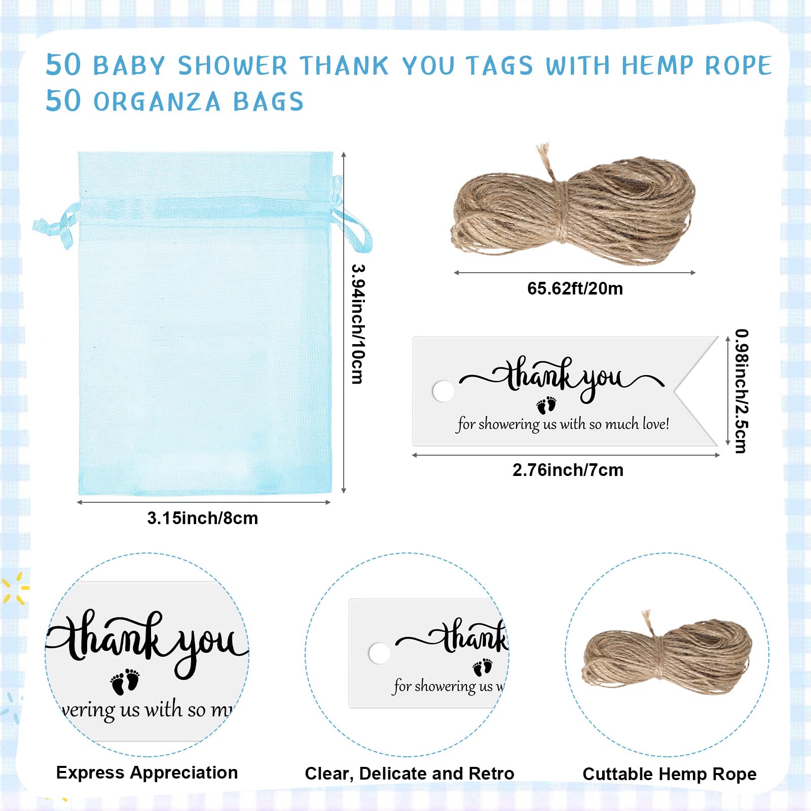 50 juegos de vasos de chupito acrílicos para baby shower con abrebotellas, llaveros, etiquetas de agradecimiento y bolsas, regalos de fiesta de revelación de género para invitados, baby