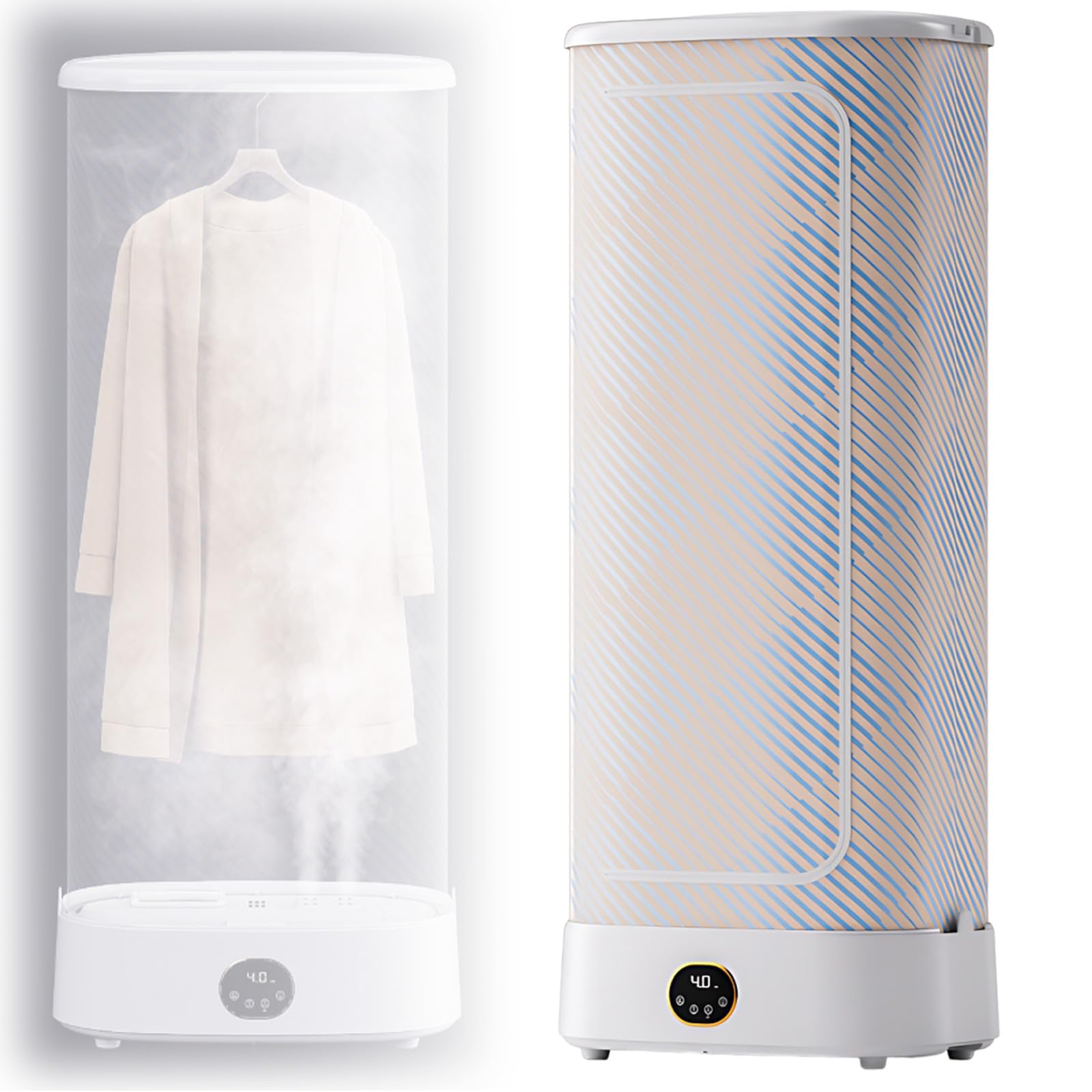 Armario De Planchado Automático, Cuidado a Vapor, Vaporizador Vertical De 1000w, Tendedero Plegable, Perfecto Para Uso En Casa Y Caravanas