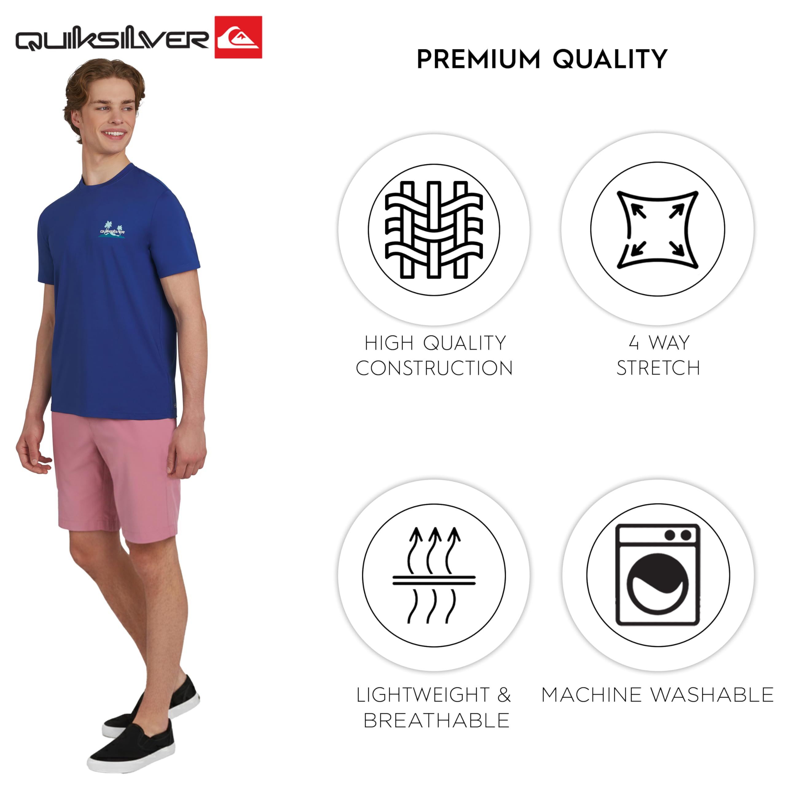 Quiksilver Camisa de protección de Sarpullido para Hombre