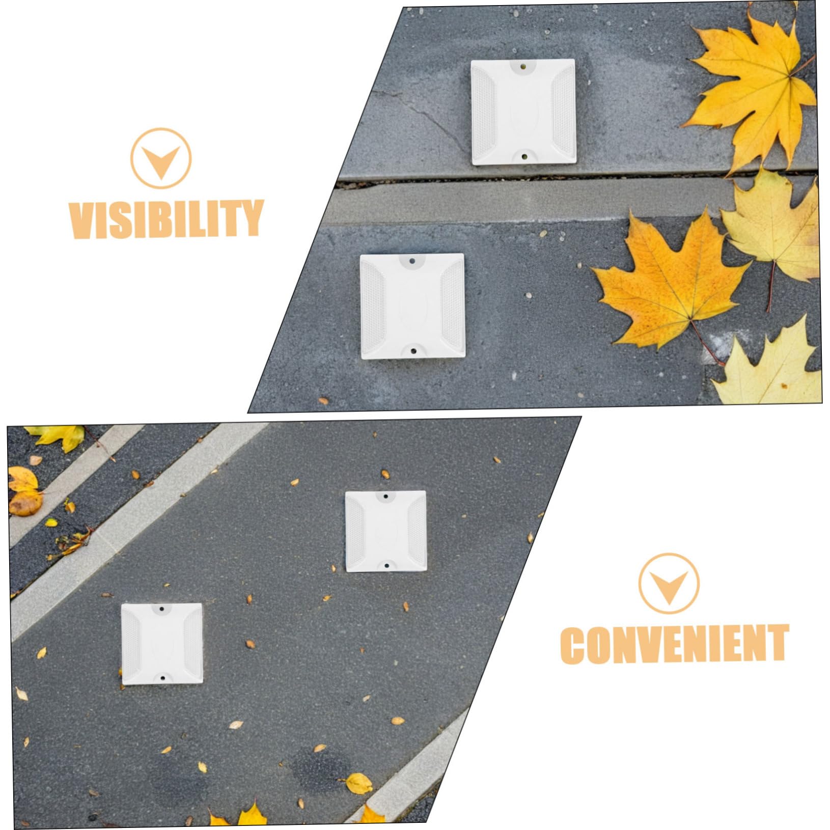 IMIKEYA 3 series Marcador De Seguridad Vial Reflectores De Seguridad Vial Reflectores De Marcadores Reflectantes 10 piezas x 3