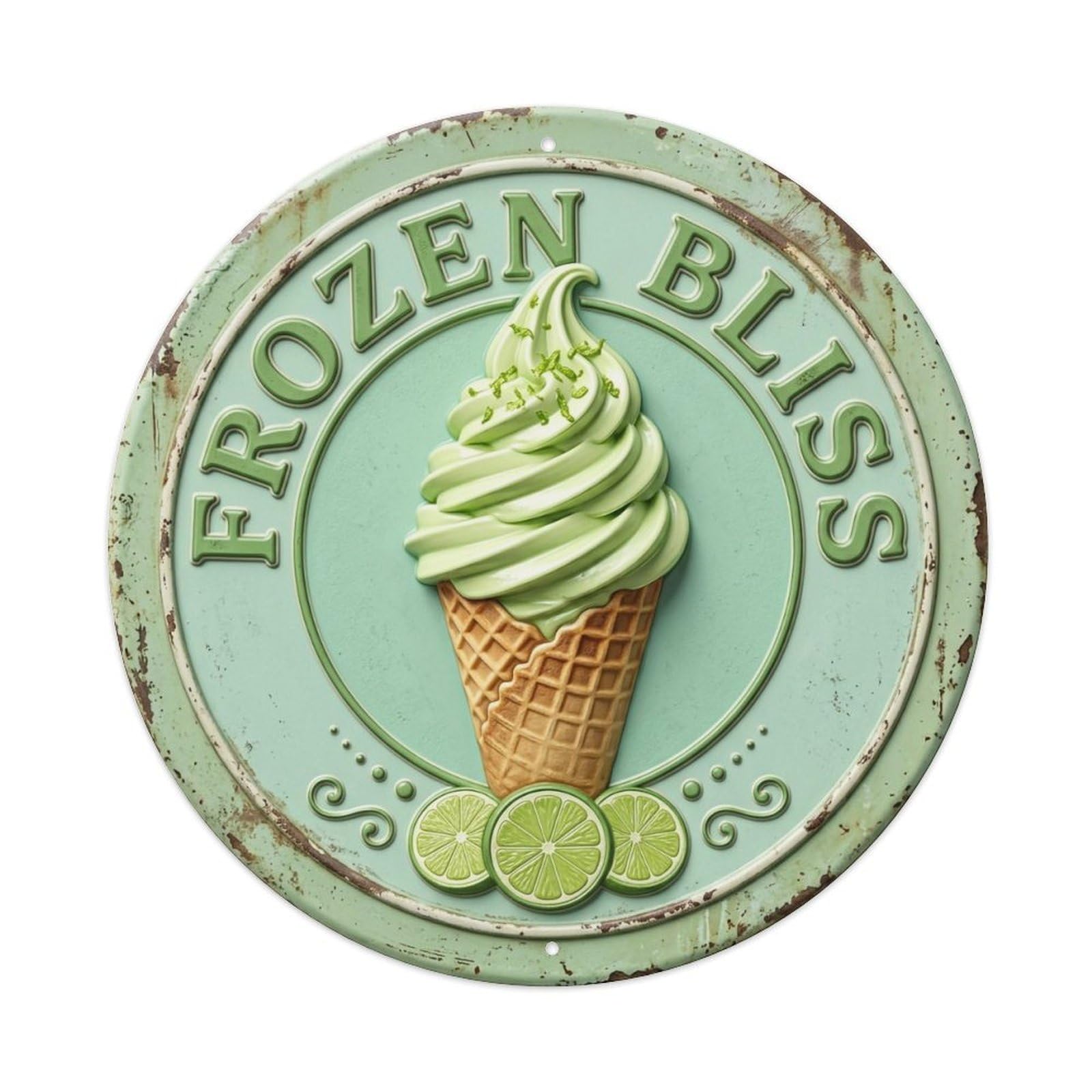 Frozen Bliss Dairy Classic Metal Tin Sign