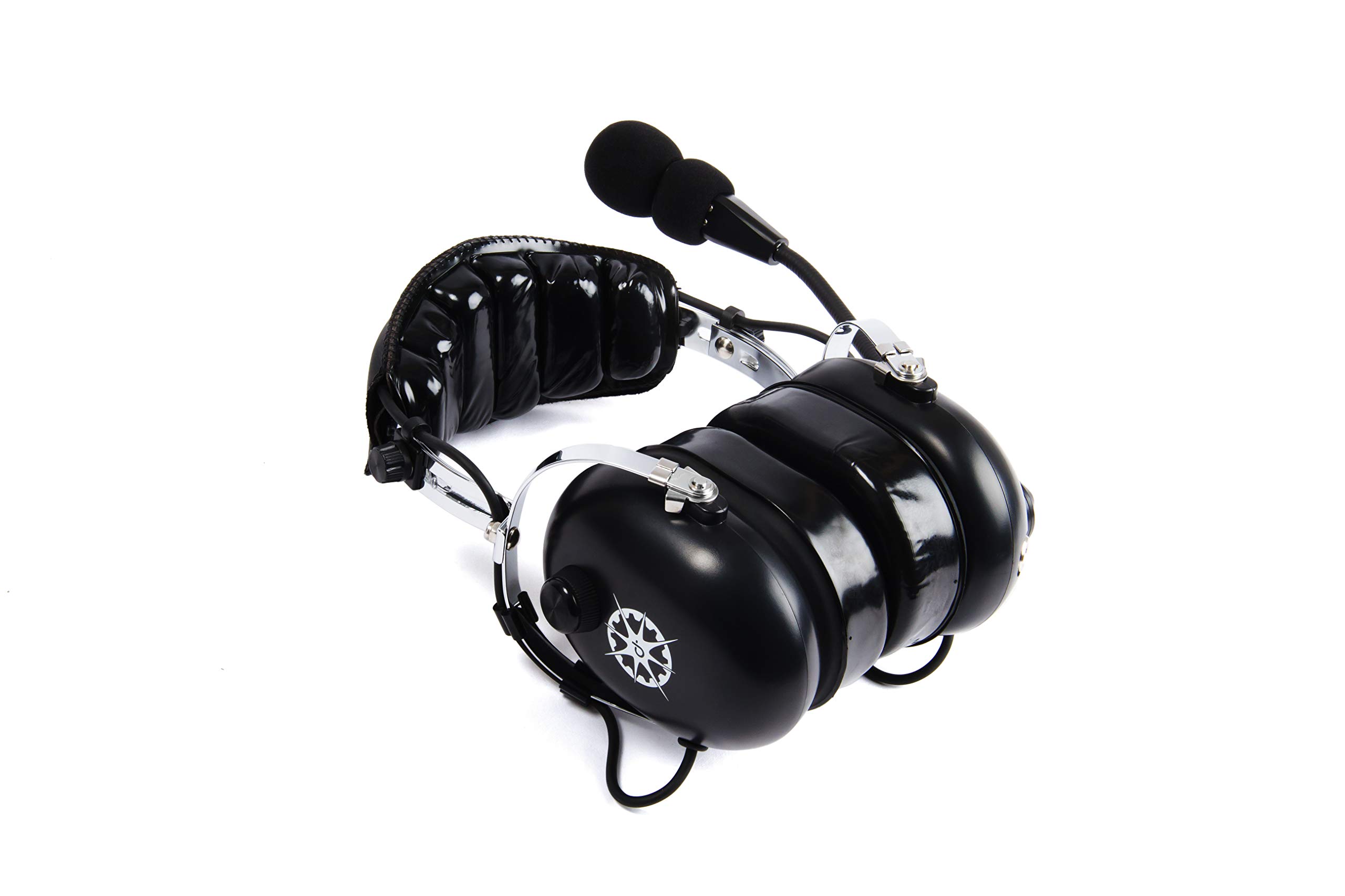 DALCOMM TECH Model J7 Pilot's Headset, Interchangeable Cord, GA, Helicoptor, USB adapters Available (J7 with Helicopter Adapter Included)