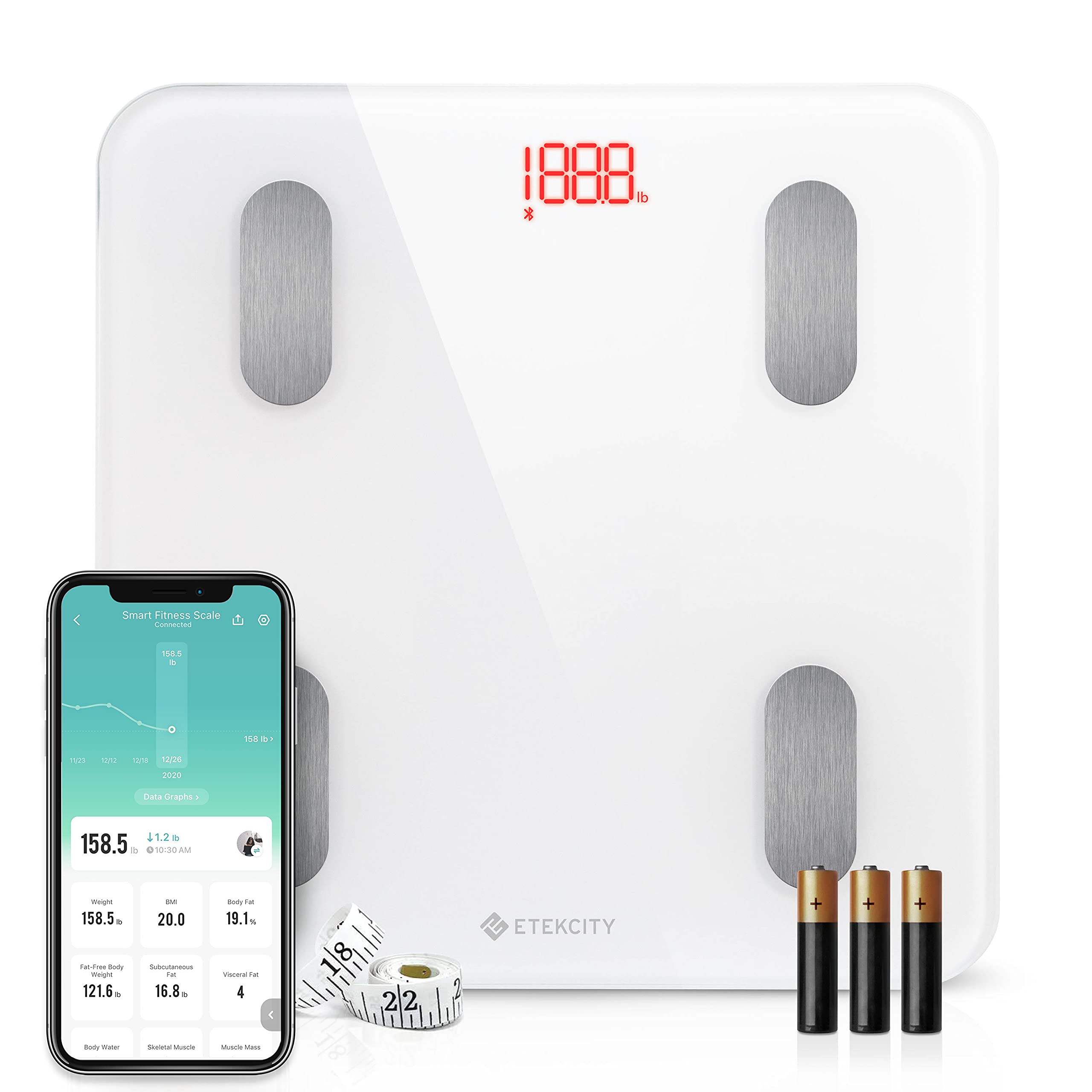 Etekcity Scales for Body Weight, Bathroom Digital Weight Scale for Body