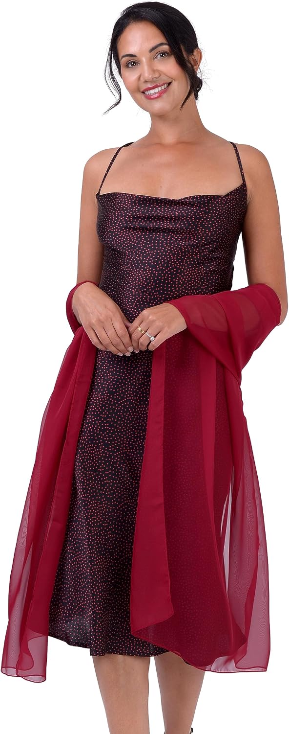 BlackButterfly Satin Silky Bridal Wedding Party Evening Shawl Pashmina Wrap