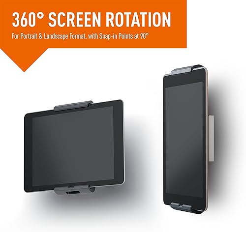 Miniatura 5 de Durable Soporte para tablet montado en la pared, platagris carbón