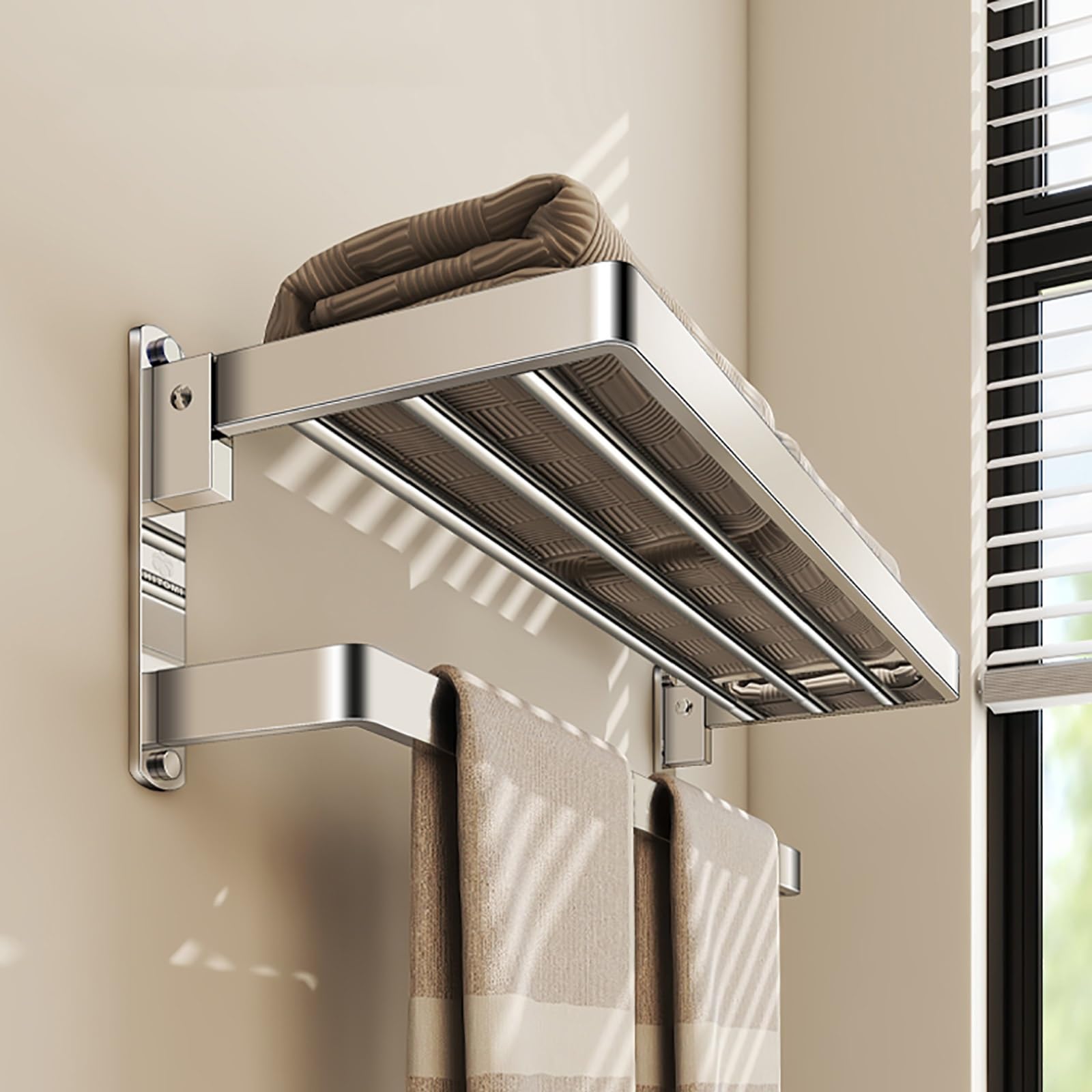 JOTDPFRYK Waterproof Shower Shelves with Fence Large Capacity Steel Shower Caddy Wall Mounted Bathroom Organizers and Storage for