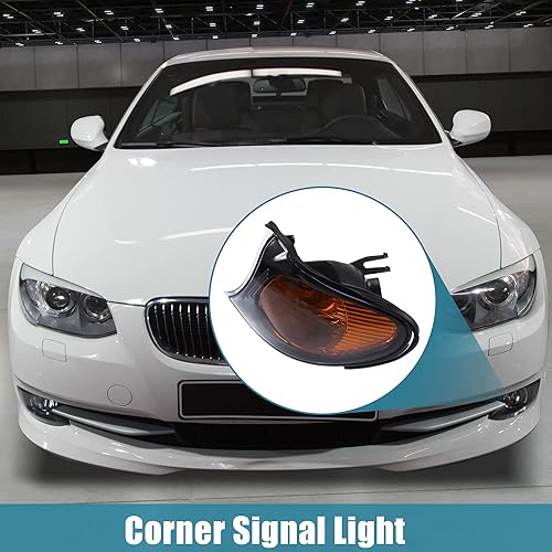 Miniatura 2 de X AUTOHAUX Par ámbar luz de señal de giro lámpara delantera izquierda derecha esquina luz de señal para BMW E46 3 Serie 2002-2005 4 puertas sedán 5