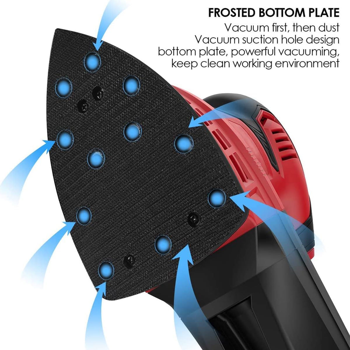 Irfora Detail Sander,200W Detail Grinding Hine Wired Rat Sander Detail Sander