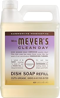 CLEAN DAY Liquid Dish Soap Refill, Compassion Flower, Packaging May Vary, 48 fl. oz