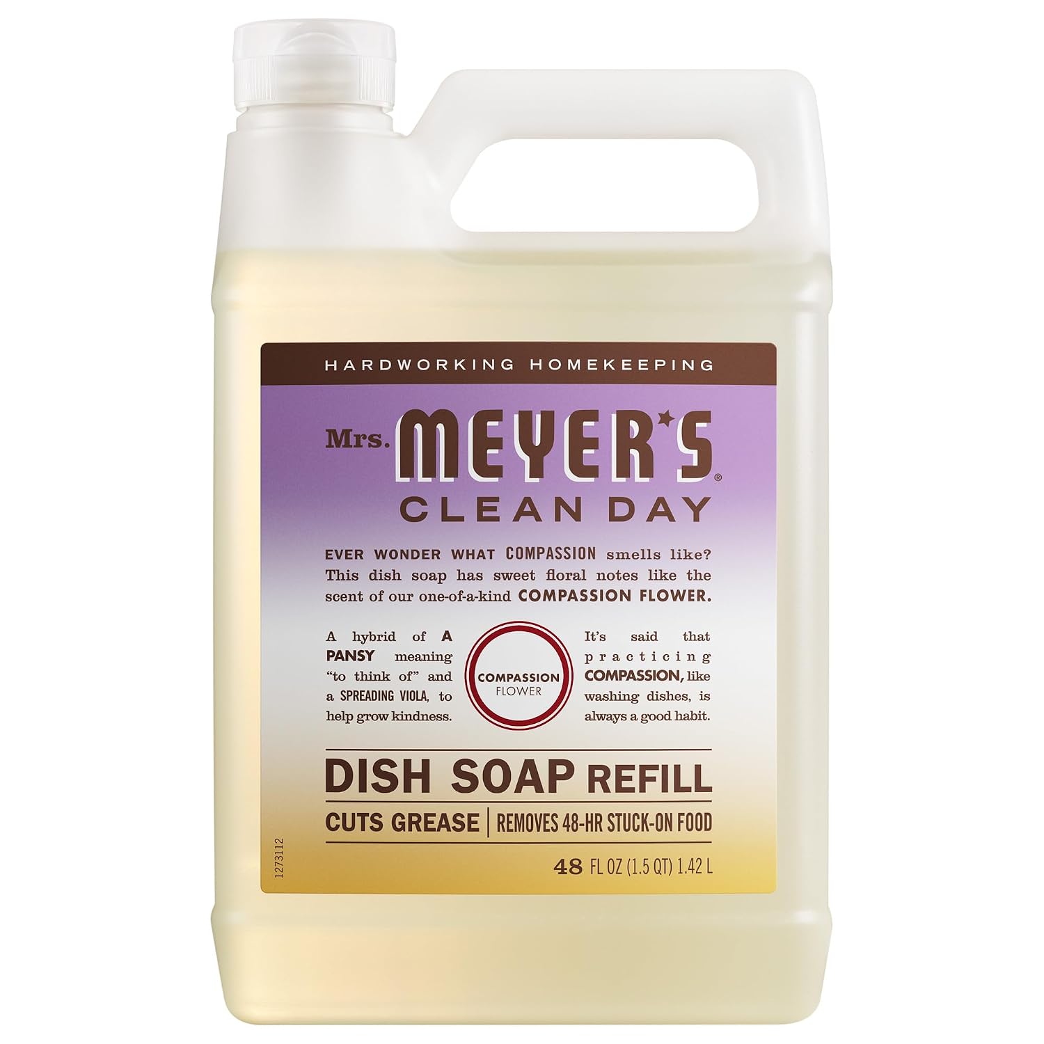 Mrs. Meyer's Liquid Dish Soap Refill – Lavender, 48 fl oz, Plant-Derived - Image 9