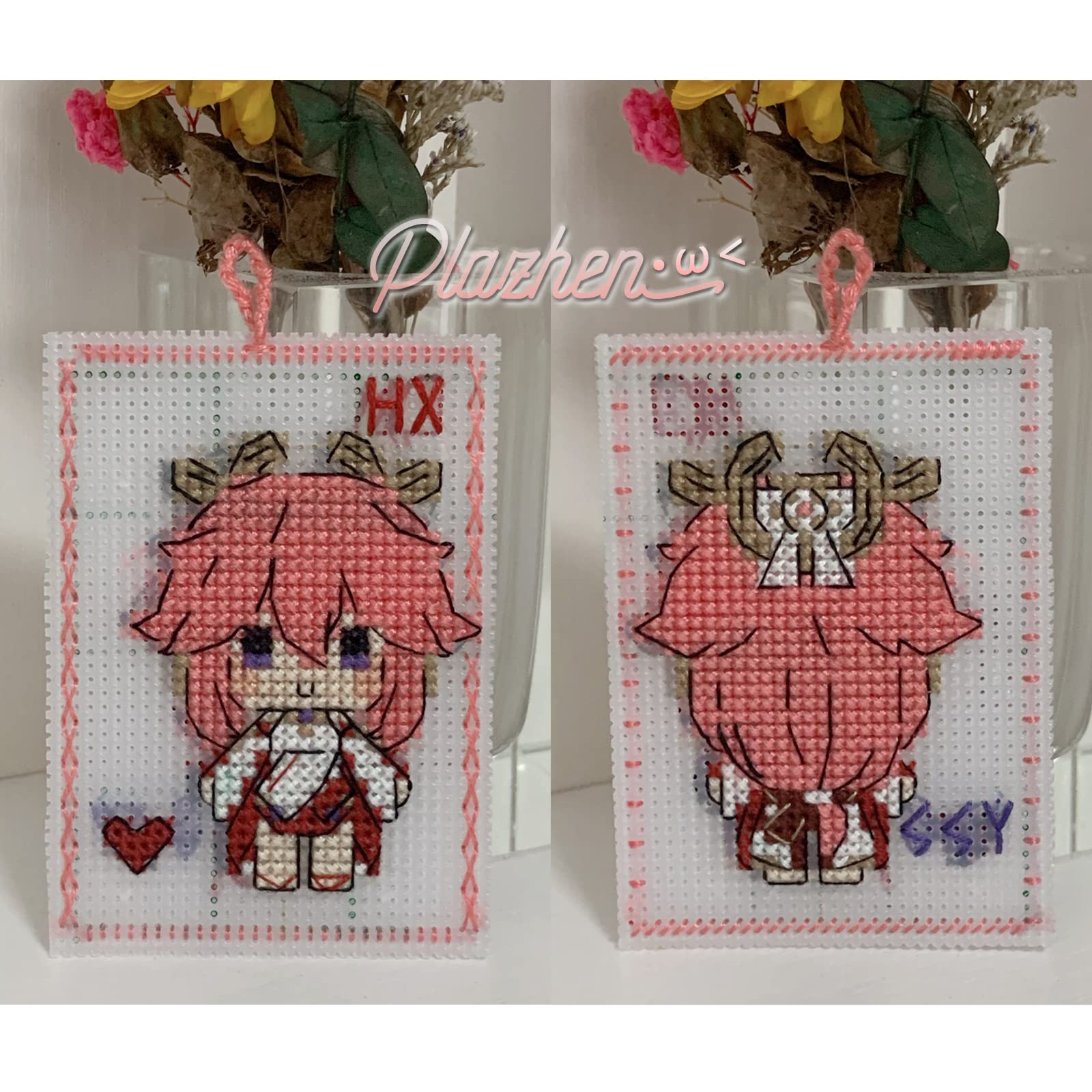 Kokoro】新作 クロスステッチ ハンドメイド完成品【39】 Kokoro様専用