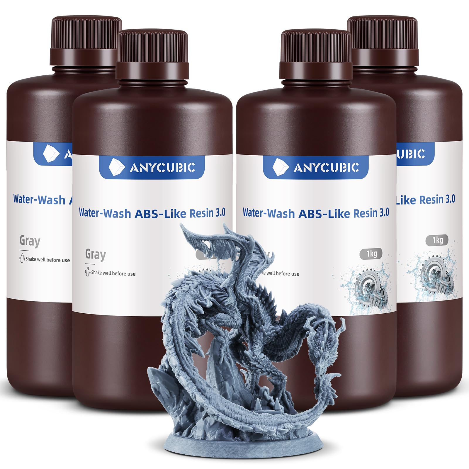 ANYCUBIC Water Washable ABS Type Resin 3.0 Pack, 3D Printer Resin, High Hardness and High Precision, Easy to Post-Process, Low Odor, Wide Compatibility for All LCD 3D Printers-image-43