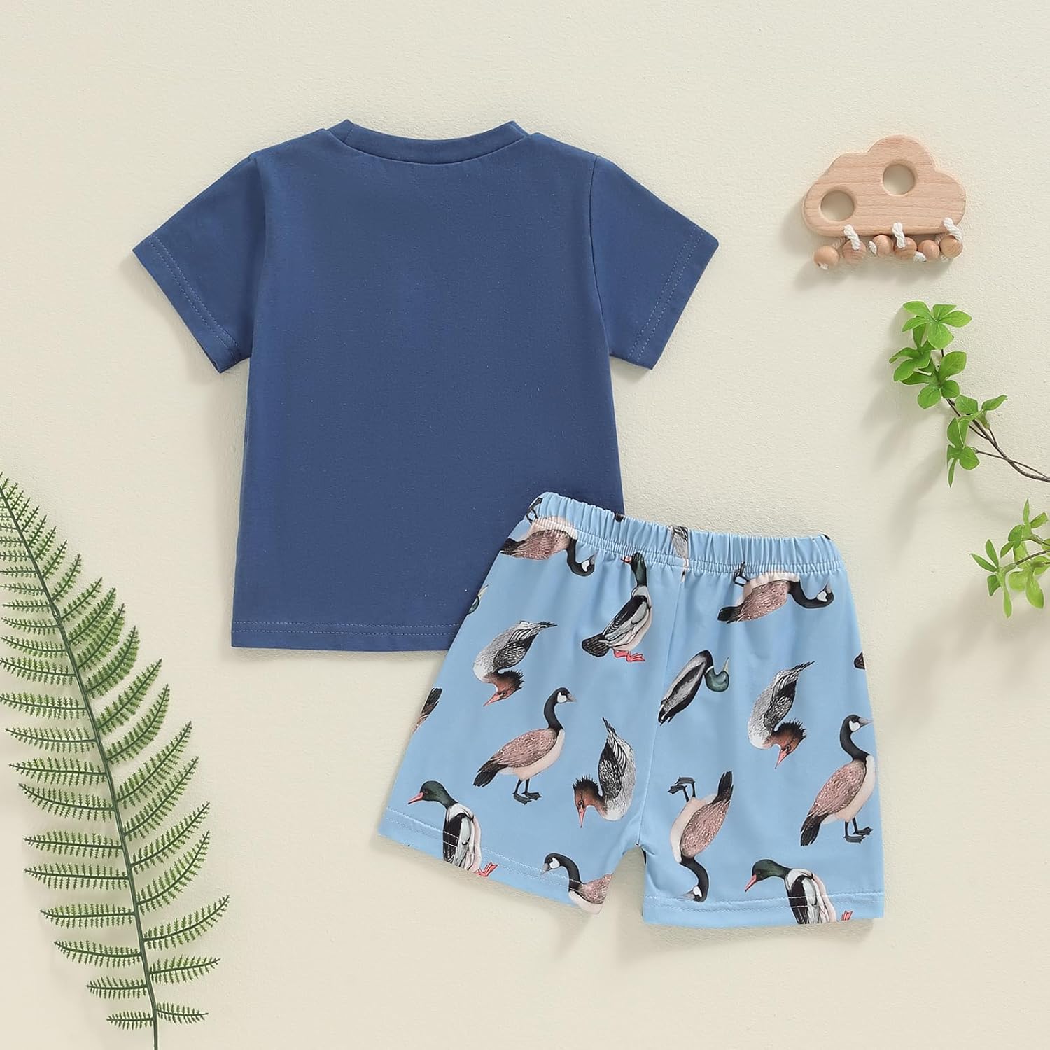 Kids Baby Boys Duck Hunter Clothes Mallard Duck Short Sleeve T-shirt Casual Shorts 2Pcs Toddler Hunting Baby Outfit - Image 3