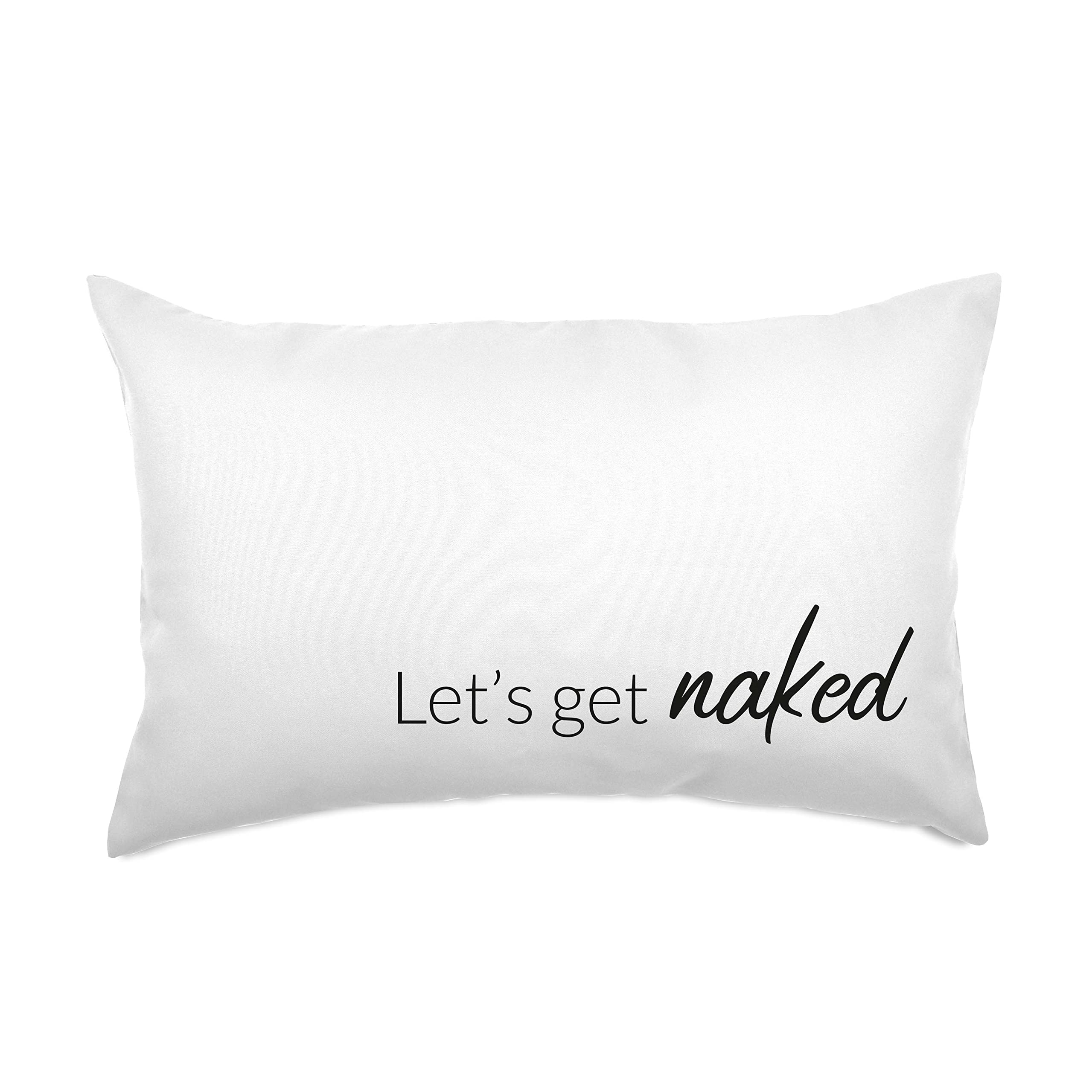rucomfy Fibre Filled Gift Cushion Funny Reverse Message for Him/Her - Lets Get Naked/I've Got a Headache - Bedroom Decor Bolster Throw Pillow (60 x 40cm)