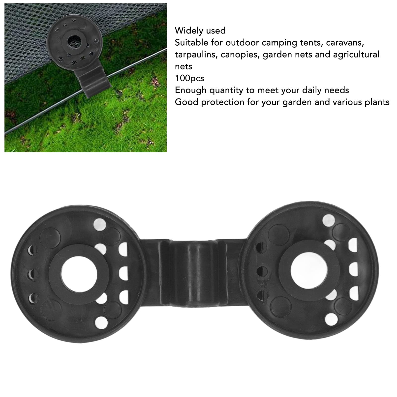 20 Clip Plastica Per Telo Ombreggiante - Regolabili, Antivento, Per Tende E Coperture - Foto 3