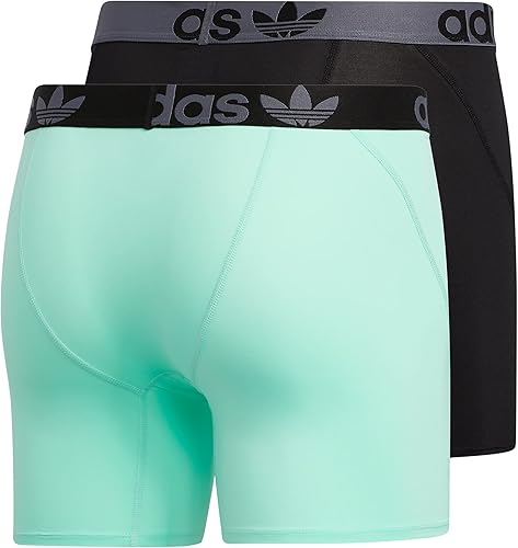 Miniatura 5 de adidas Originals Calzoncillos tipo bóxer atléticos de ajuste cómodo para hombre (paquete de 2)