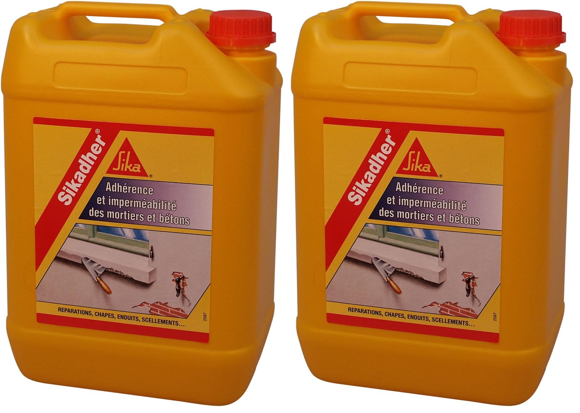 Sikadher Blanc SIKA résine adhérence imperméabilité béton 5L