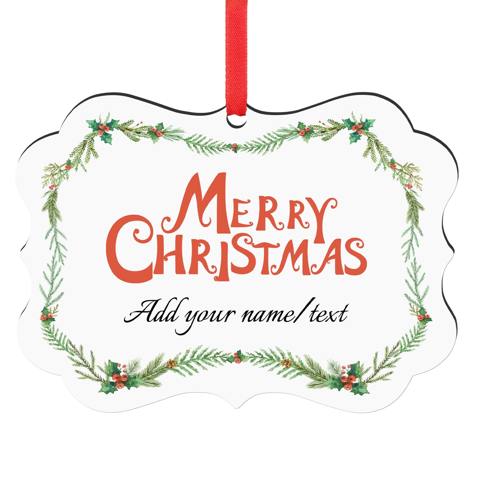 Personalized Christmas Ornaments, Custom Photo Ornaments for Christmas Tree