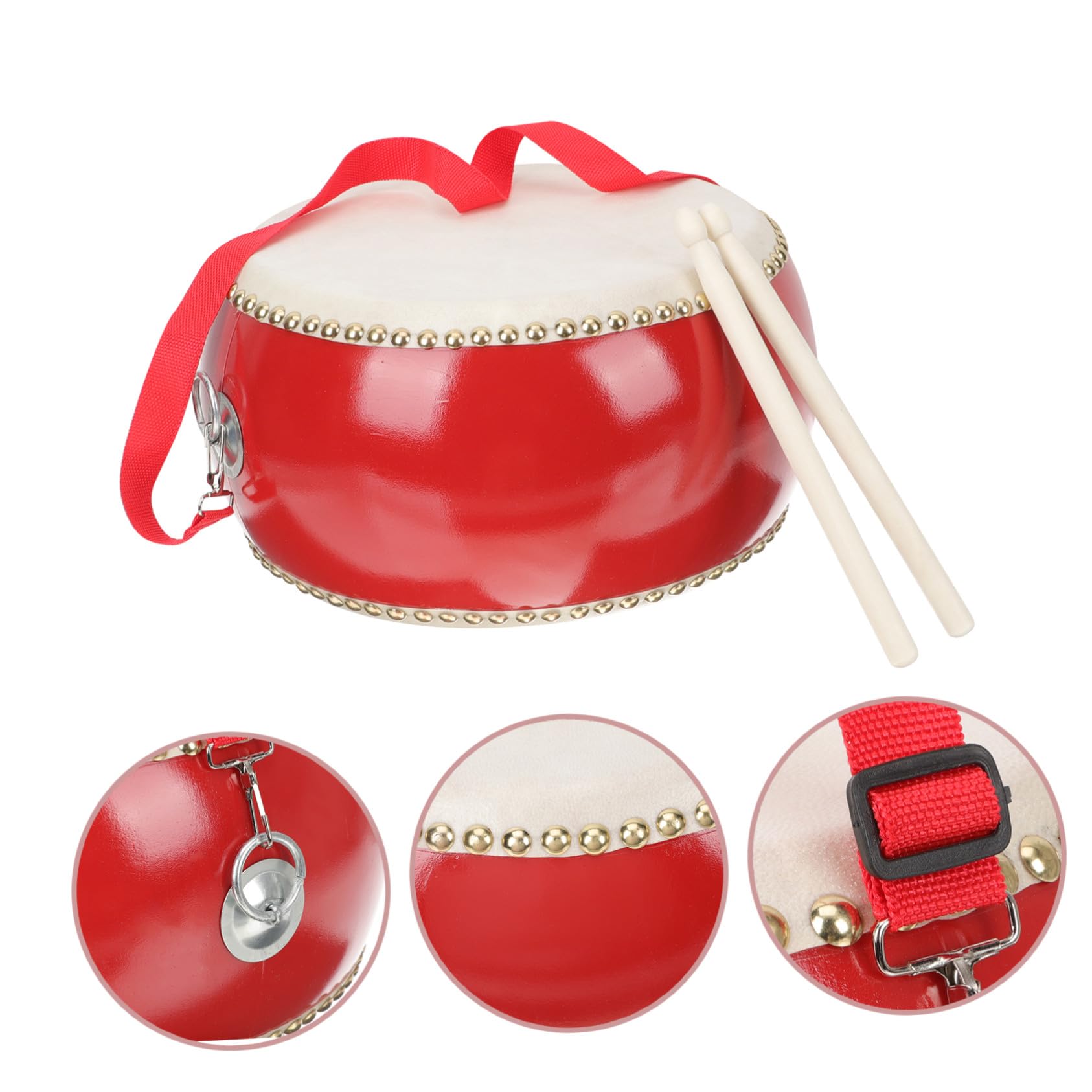 de Percusión Infantil de Madera con de Vaca de Incluye Baquetas y Correa Juguete Educativo para Bebés Desarrollo Sensorial y Musical