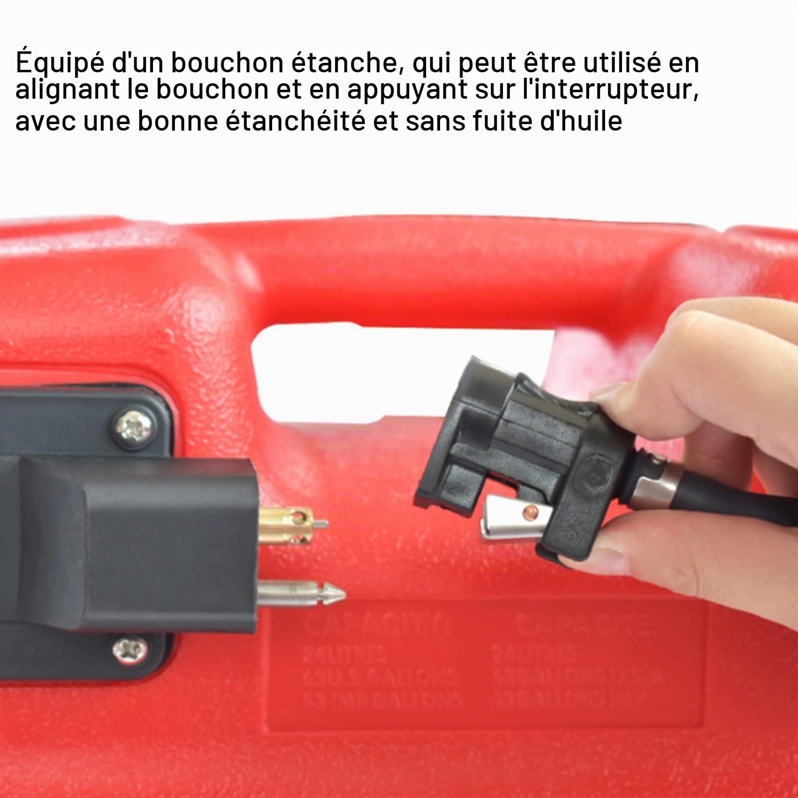 Réservoir de Carburant pour Bateau, Bidon D'essence de 24 L pour Moteur Hors bord Marin pour Yamaha, Bidon D'essence Portable avec Réservoir D'échappement et de Conduite de Carburant