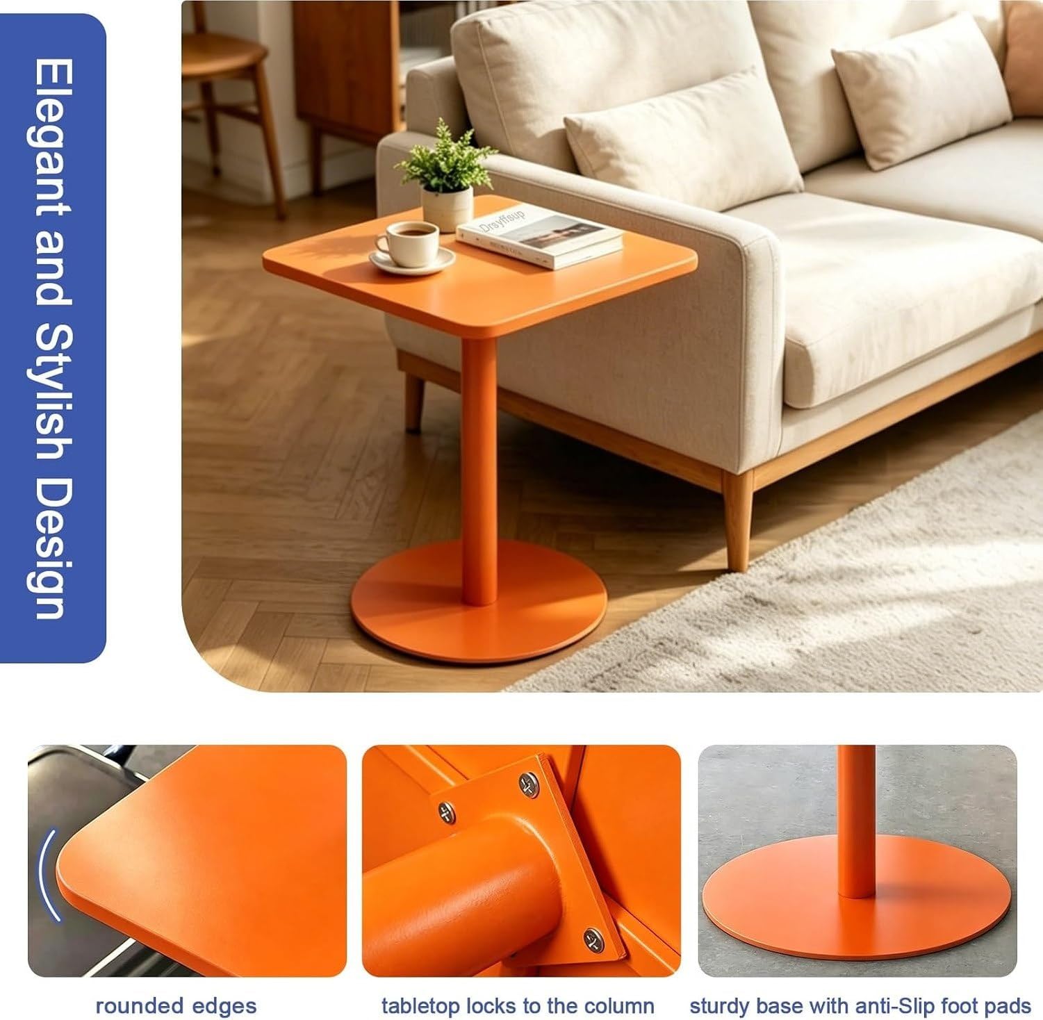 Tavolino Basso Quadrato da Aperitivo con Kit di, 48x48x72cm, 48x48x72cm