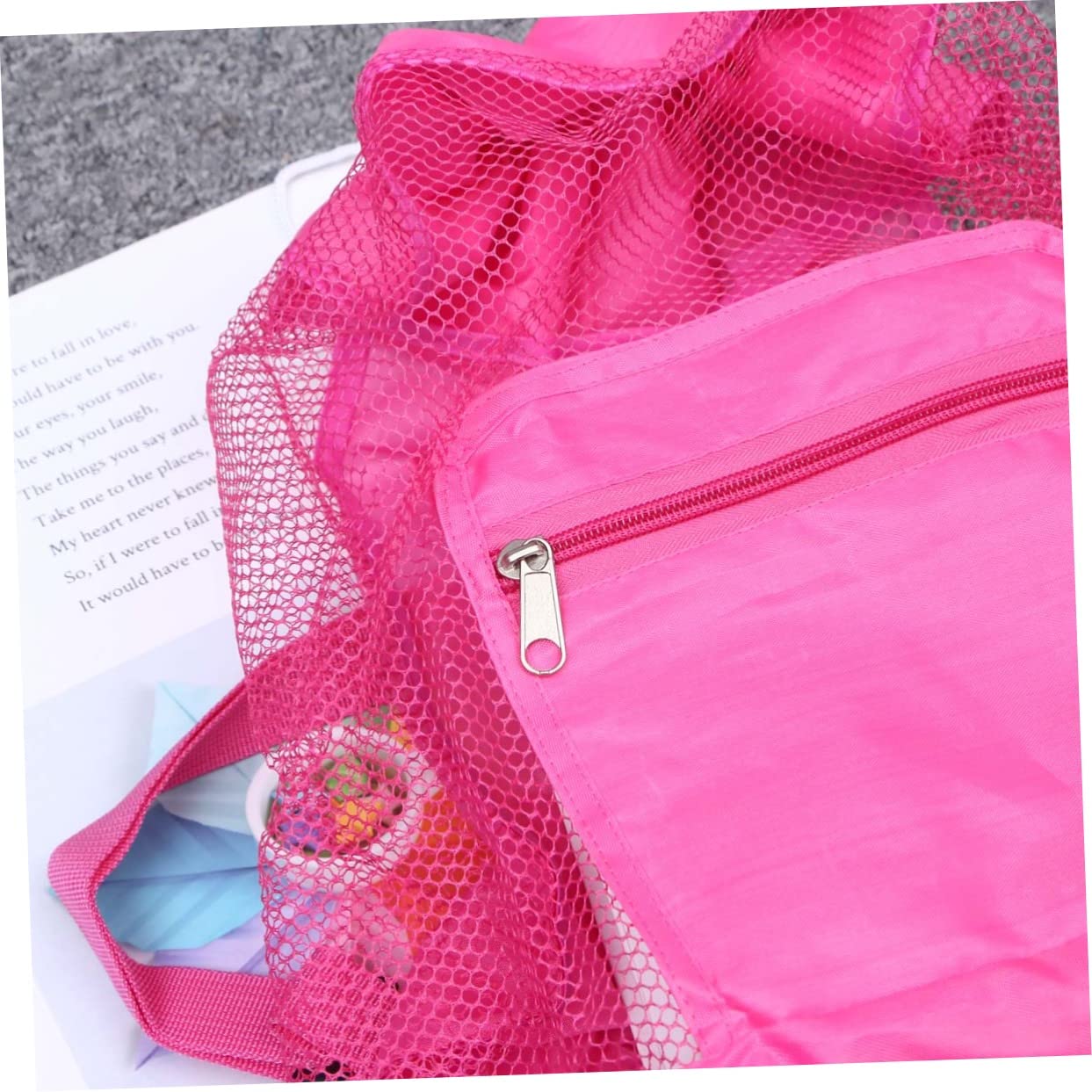 Didiseaon Large Mesh Beach Bag for Boys and Girls Shell Storage Bag Extra Large Beach Tote