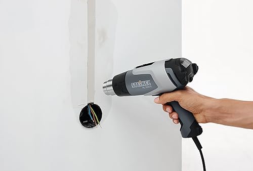 Miniatura 5 de Steinel - Pistola de calor profesional 110025597 HL 2020 E, pantalla LCD, 1600 W, pistola de aire caliente para soldar lonas, tinte de ventanas,