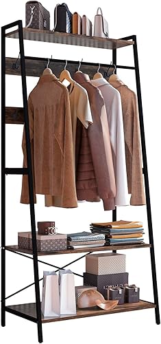 Miniatura 3 de Estante grande de metal resistente para guardar ropa, estante de exhibición colgante