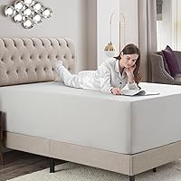 Vista 135 de Empyrean Charcoal Grey Extra Deep Pocket Fitted Sheet Full Size, Hotel Luxury Deep Pocket Full Size Fitted Sheet Only Easily Fits 18 to 24 Inch