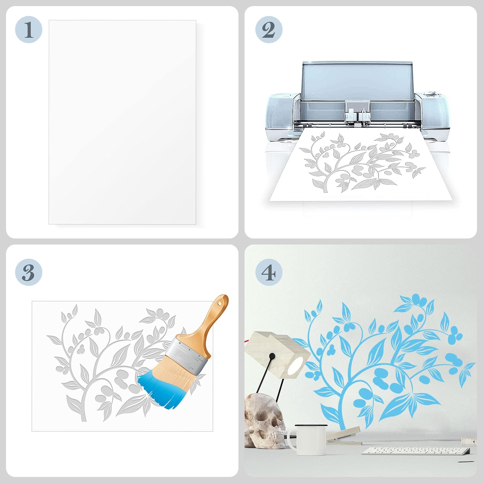 10 Fogli Mylar A4 Per Stencil - Pellicola Trasparente 0.3mm Per Fai Da Te, Serigrafia E Decorazioni - Foto 13