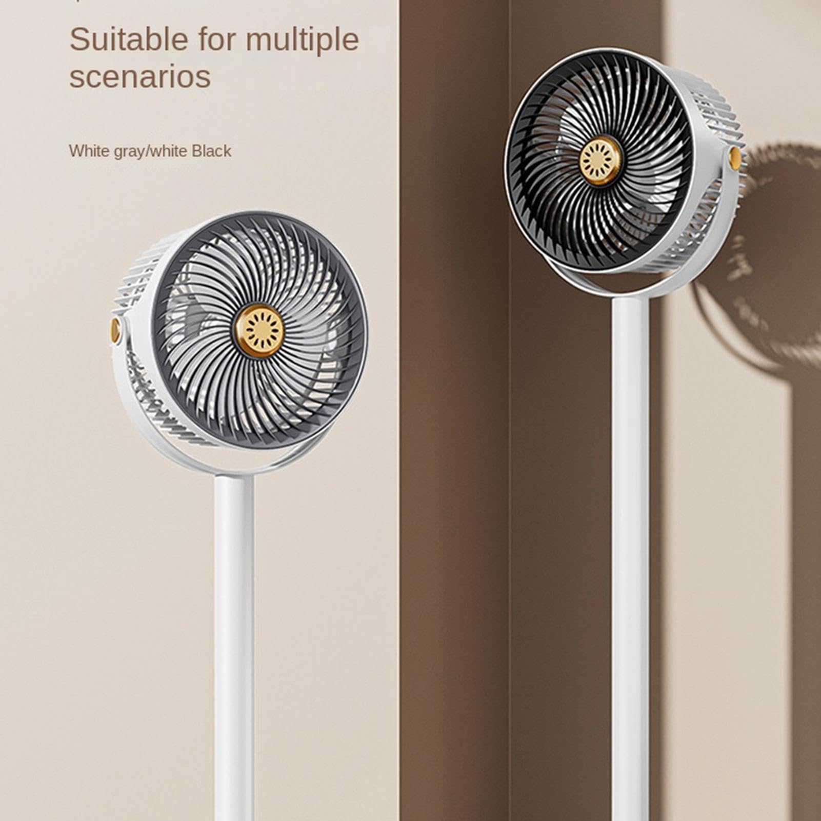 Ventilador De Pie Ventilador De Mesa Recargable Inalámbrico De Altura