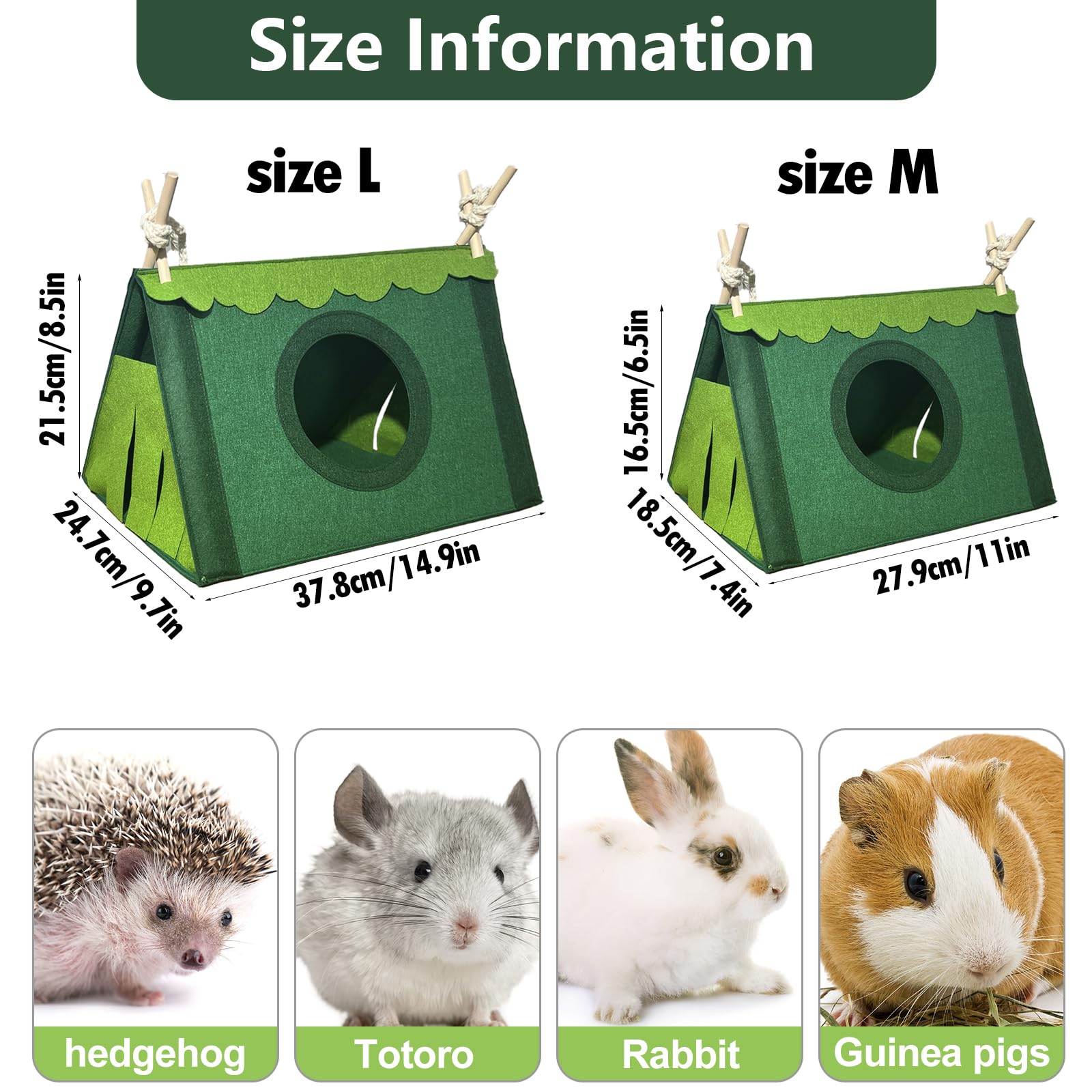 View of Snapklik.com : Small Animal Hideaway Pet Bed Hideout House Hamster Tent ...