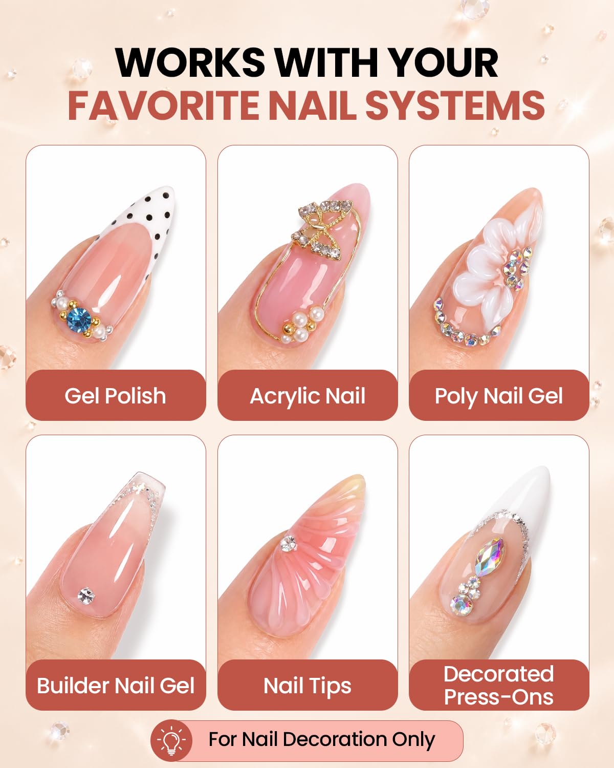 Makartt Nail Rhinestone Glue Kit - Strong Hold Gel -7