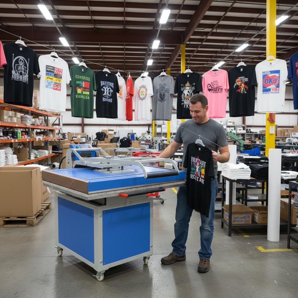 Large Format Heat Press Machine for T-Shirt 31" x 39" Textile Manual Operation Hand Force Thermo Heat Transfer Machine 220V 1P