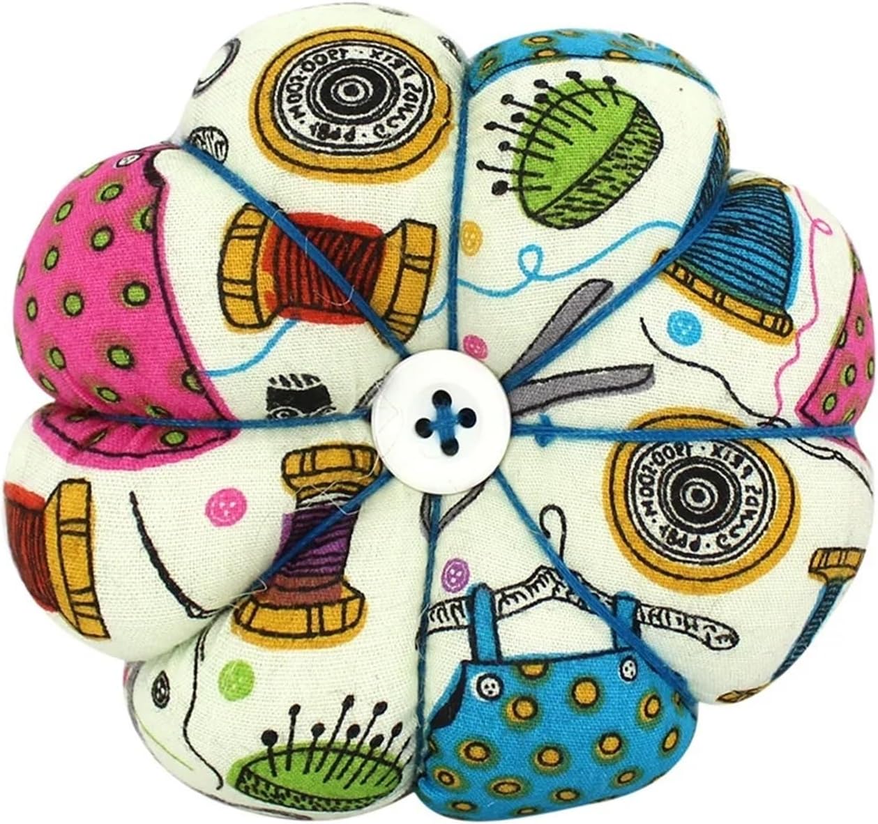Pin cushion 4Pcs Sewing Floral Design Kit Storage Pins for Removable Tray Built in Notions Wrist Belt(H)