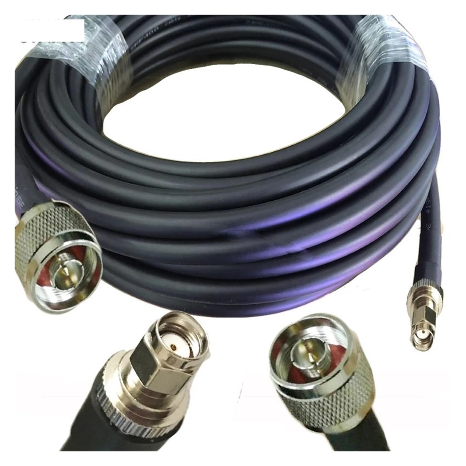 Cavo coassiale con connettore Maschio N-RP-SMA LMR400 2m 5m 10m 15M 20M(2m)