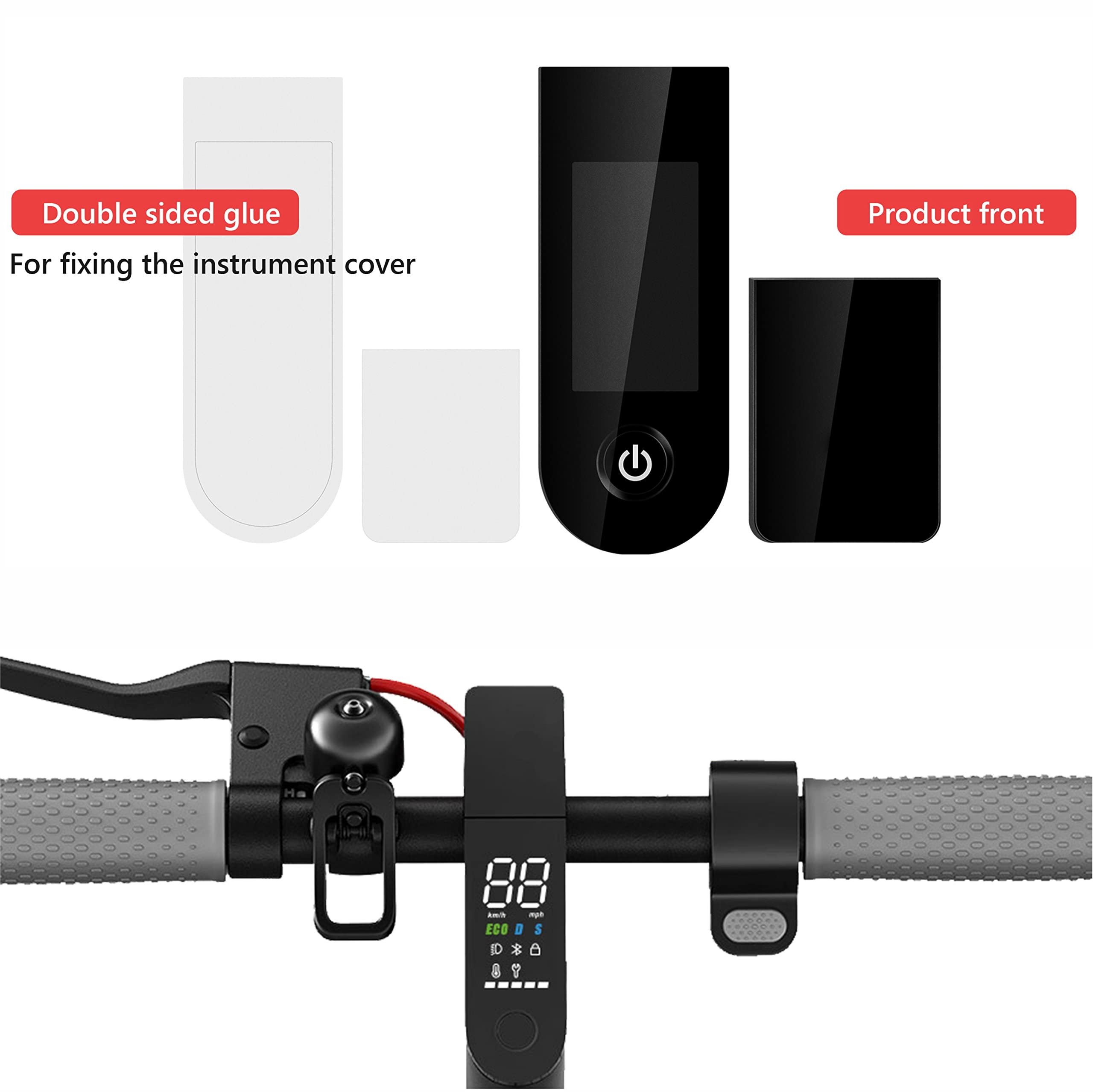 Copertura del Cruscotto dello Scooter, Parte di Ricambio della Copertura del Guscio di Protezione del Cruscotto per Monopattino Elettrico Xiaomi M365 1S Essential