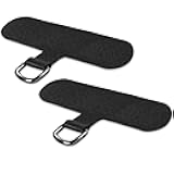 TACOMEGE Phone Tether Tab for iPhone, Cell Phone Lanyard Patch, Phone Strap Replacement Part for All Full Phone Cases (Black)
