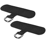 Phone Tether Tab for iPhone&comma; Cell Phone Lanyard Patch&comma; Phone Strap Replacement Part for All Full Phone Cases &lpar;Black&rpar;