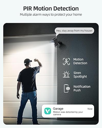 Miniatura 5 de Rocktone Cámaras de seguridad 2K inalámbricas para exteriores, cámaras WiFi alimentadas por batería para seguridad en el hogar con detección de