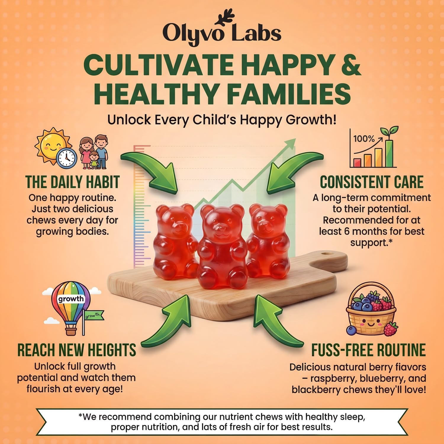 Tall Gummies for Kids Age 2+ & Teens- Tall Gummies with Calcium, Vitamin D3 + K2, Zinc, Magnesium, L-Arginine, Vitamin C for Teen Boys & Girls- Strawberry Flavour 60 Gummies