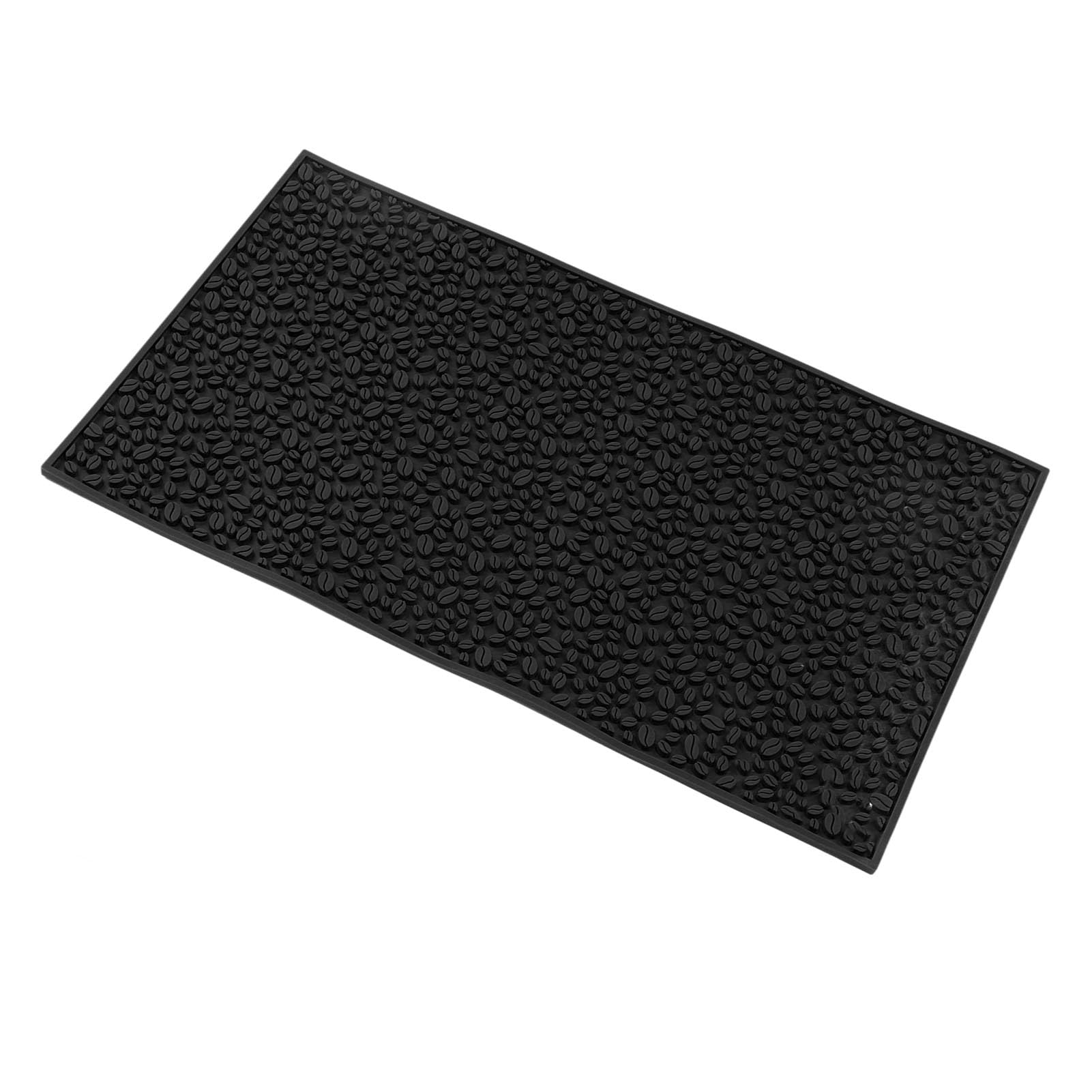 Cryfokt Alfombrilla Antideslizante para Barra de 27,6 X 15,7 Pulgadas, a Prueba de Calor, Apta para Lavavajillas, Alfombrilla de PVC para Barra de café, Recogedor de Derrames Inodoro para Cafetería,