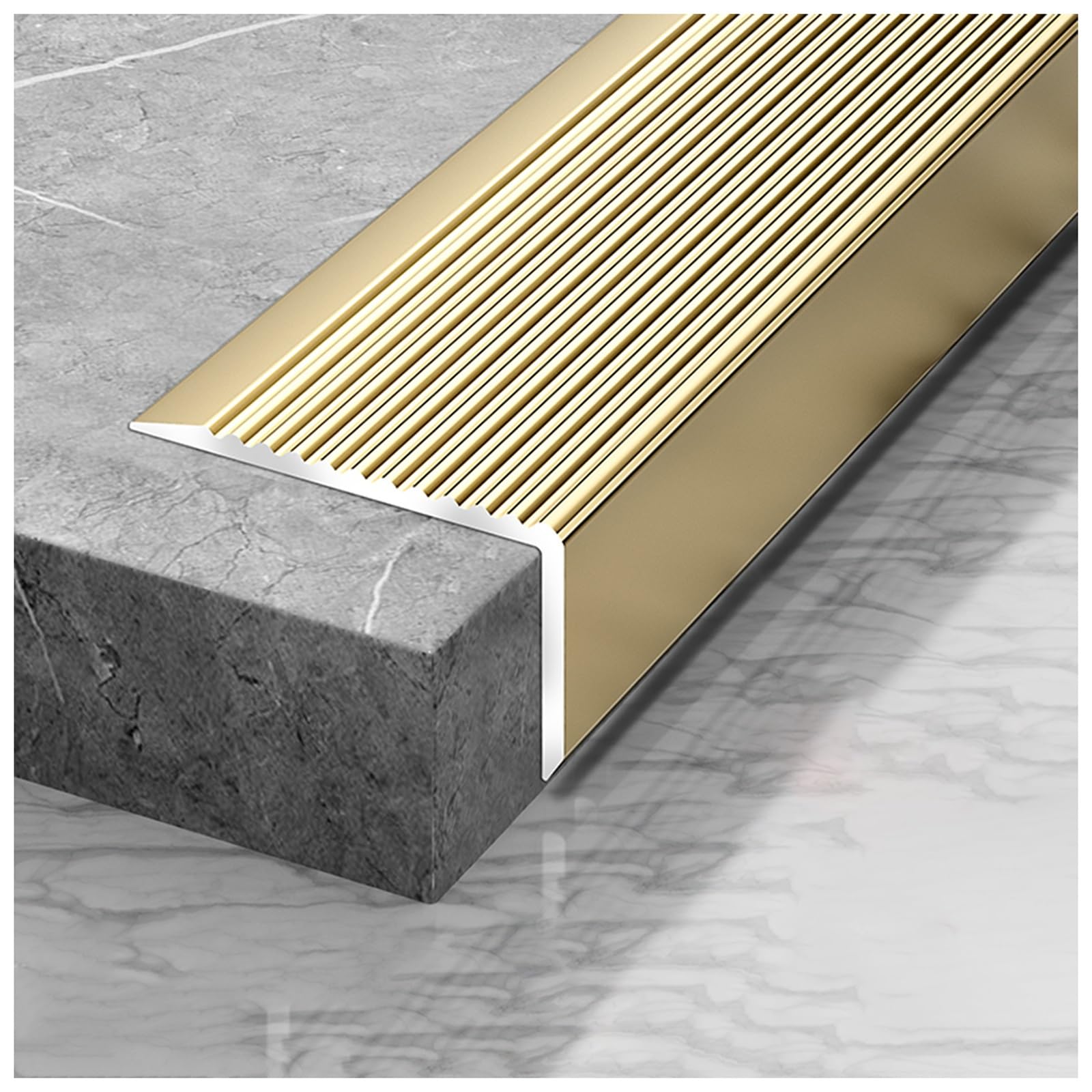 Peldaños de aluminio de alta durabilidad para proteger escalones