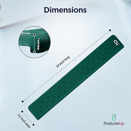 Miniatura 6 de EdgeRest PostureUp Reposabrazos en forma de L para escritorio largo, soporte de confort para codo, antebrazo y muñeca para borde de mesa