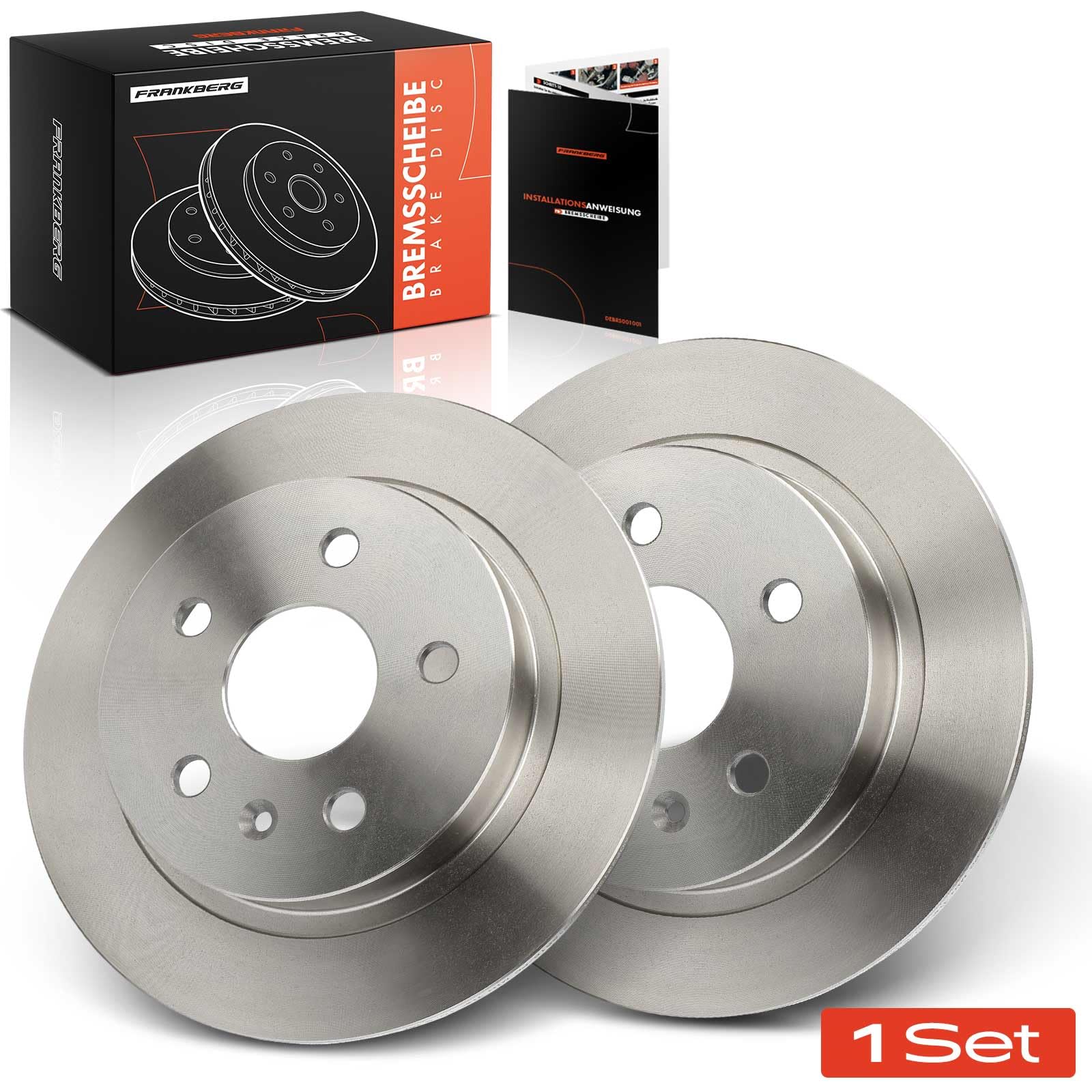 Frankberg Juego de discos de freno, juego de frenos de eje trasero, completo 292 mm, compatible con Insignia A G09 1.4L-2.0L 2008-2017 9-5 YS3G 1.6L-2.8L 2010-2012 Replace# 13502198