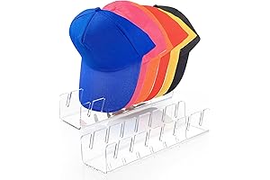 2-Pack Premium Acrylic Hat Mannequins - Display and Organize 14 Baseball Caps Effortlessly