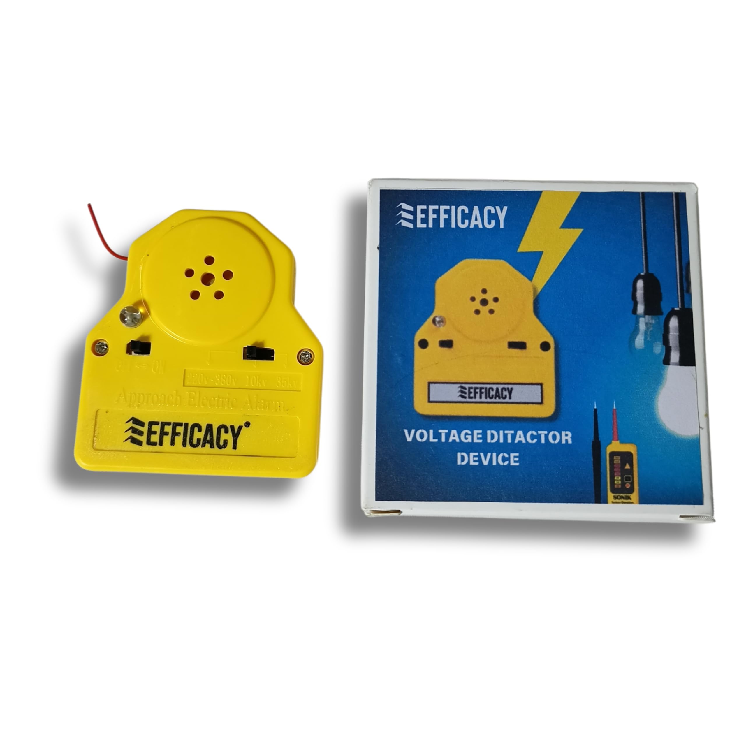 Efficacy Pack of 5 Mini Voltage Detector Device with Alarm System for Personal Safety | Voltage Detector Buzzer|Electric Voltage Detector for Home and Businees with Helmet Free (Yellow Color) (B0D8L1NHHS) Amazon Price History, Amazon Price Tracker