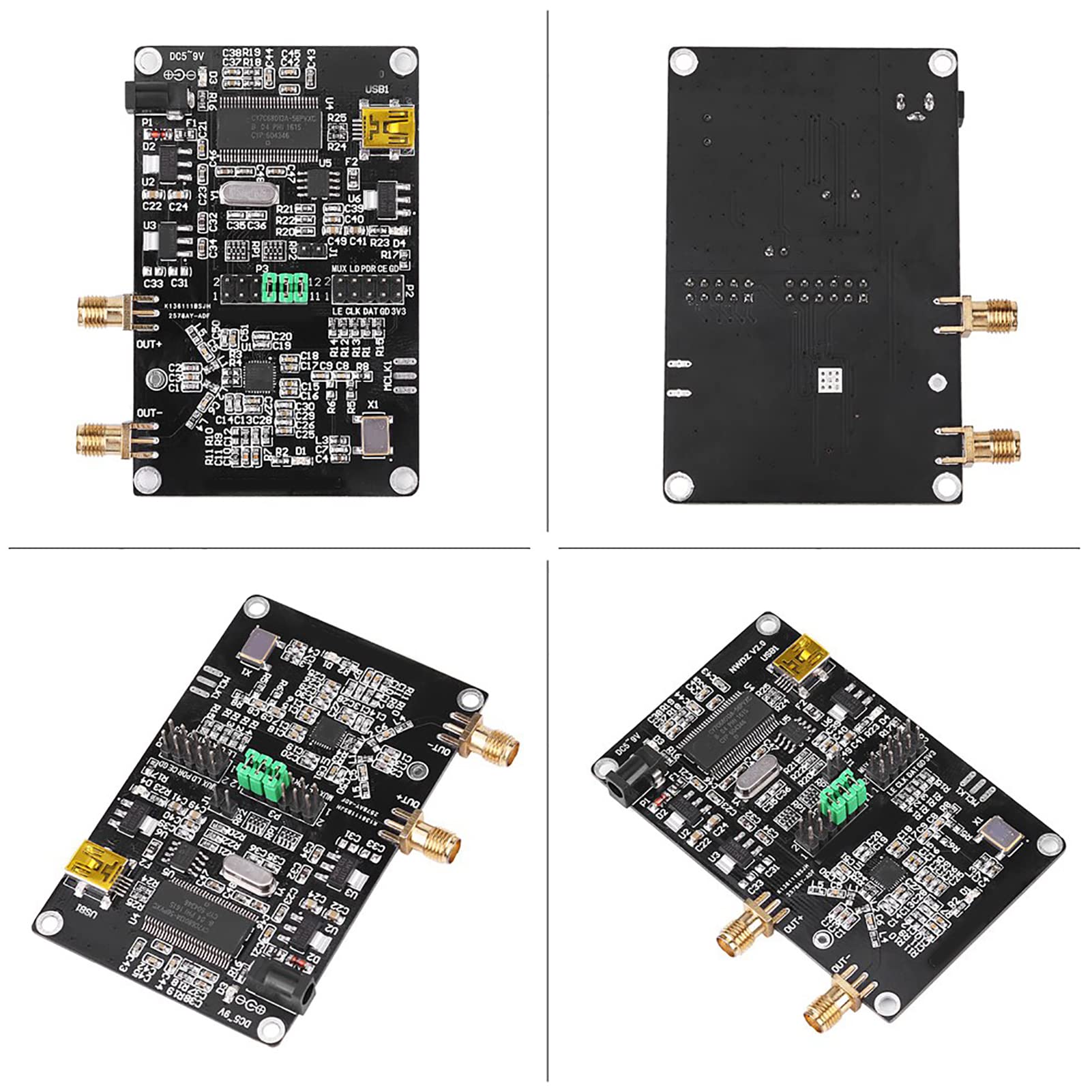 Scheda di Sviluppo Sintetizzatore di Frequenza con Sorgente Segnale ADF4351 per Scansione Frequenza Puntuale e Salto, Controllato Dal Software per Computer Superiore, Appassionati Elettronica