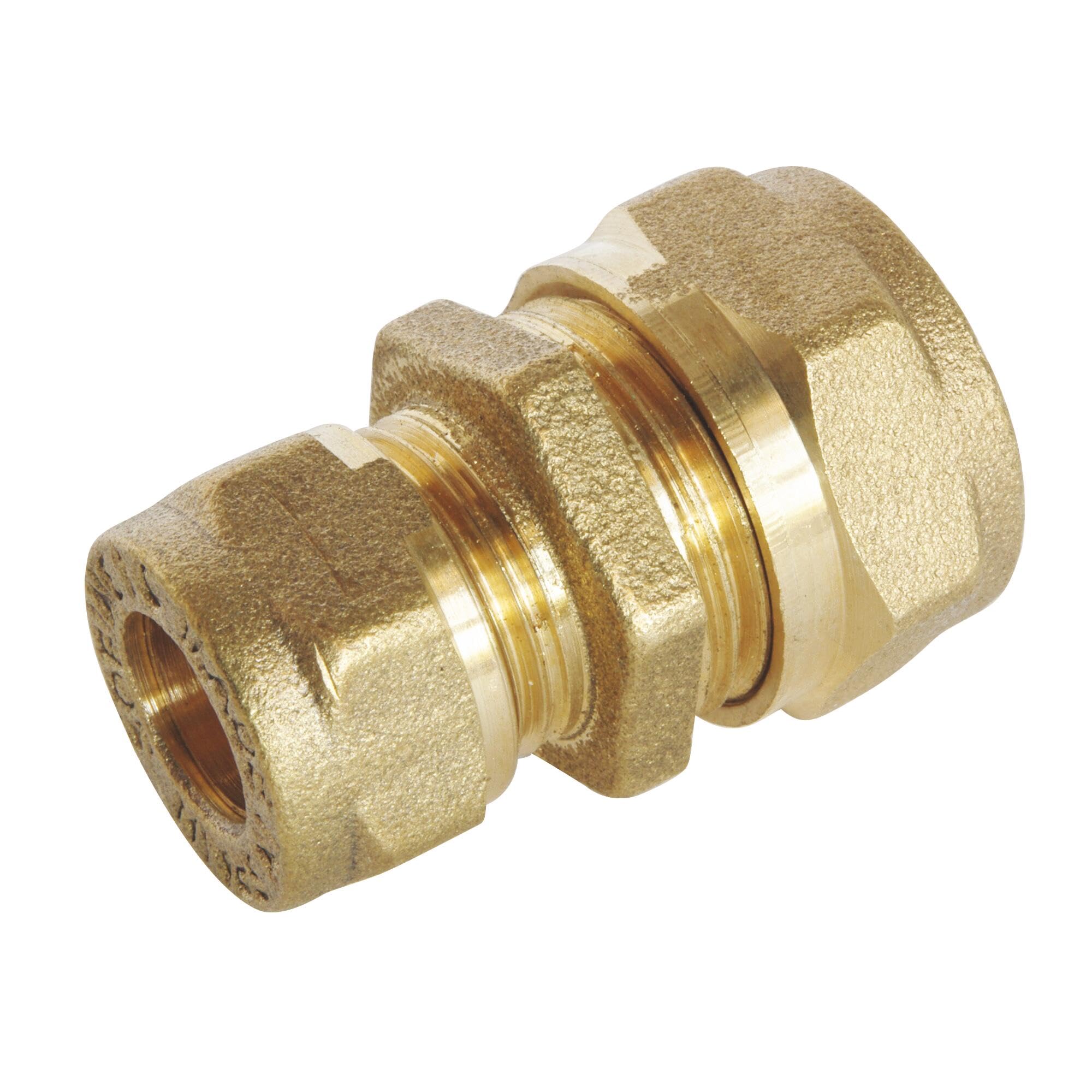 SOMATHERM FOR YOU, Manchon laiton réduit à compression pour tubes cuivre Ø14-​Ø10, idéal pour raccordements plomberie, réseaux d'eau sanitaire et chauffage, durable et efficace